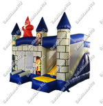Коммерческий надувной батут "Замок Мерлина", размер 4*4*4 м