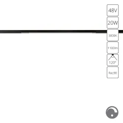 Магнитный трековый светильник Arte Lamp   0.1-10V