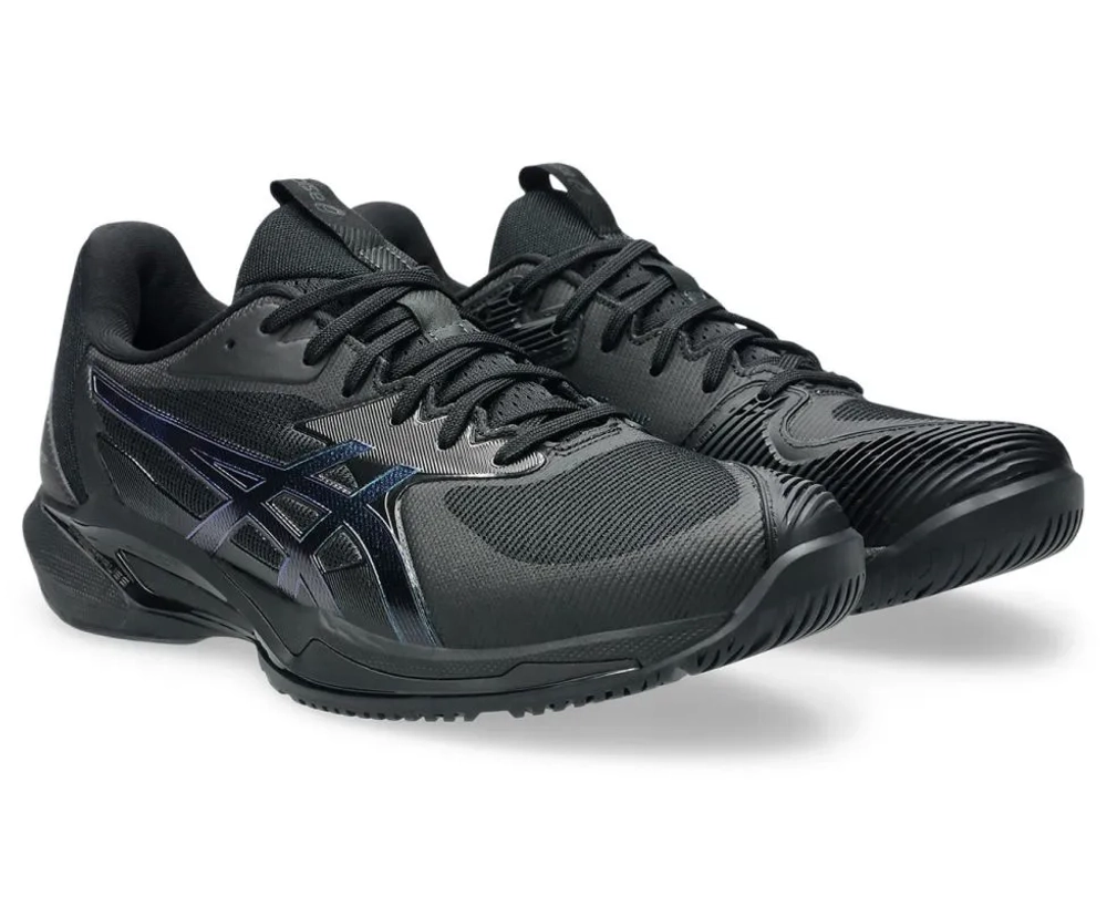 Мужские кроссовки теннисные Asics Solution Speed FF 3 Night Energy - black/prism blue