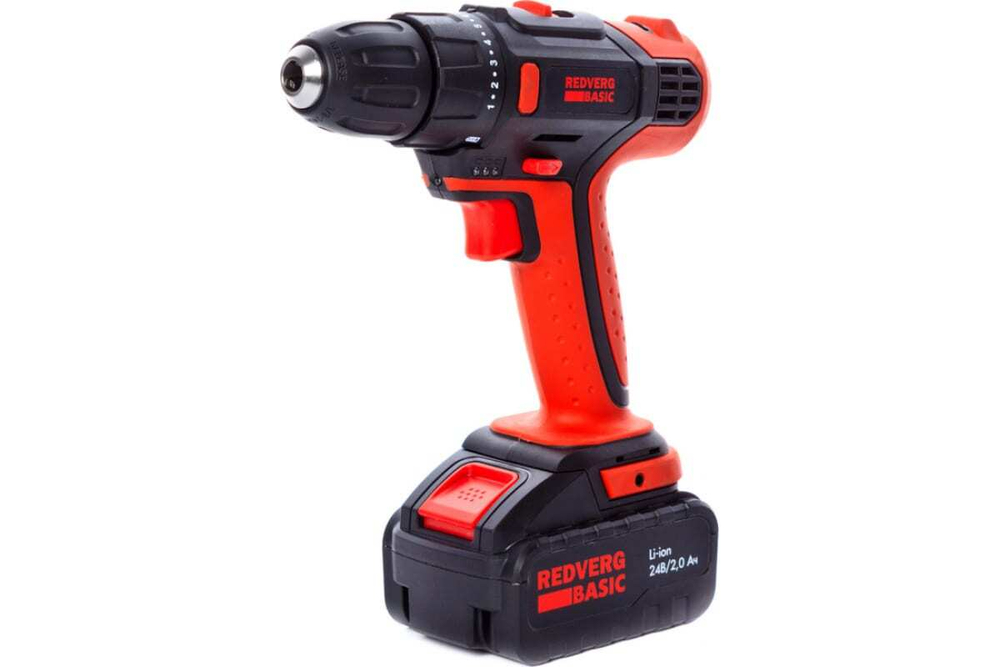 Аккумуляторная дрель-шуруповерт REDVERG Basic SD24L/2-2 6663428
