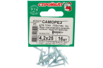 САМОРЕЗЫ СТРОЙБАТ ДЛЯ ТОНК/ПЛАСТИН ОЦИНК 4,2Х25 16ШТ 1375