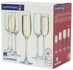 Набор бокалов для шампанского 6 шт 175 мл Luminarc Allegresse J8162