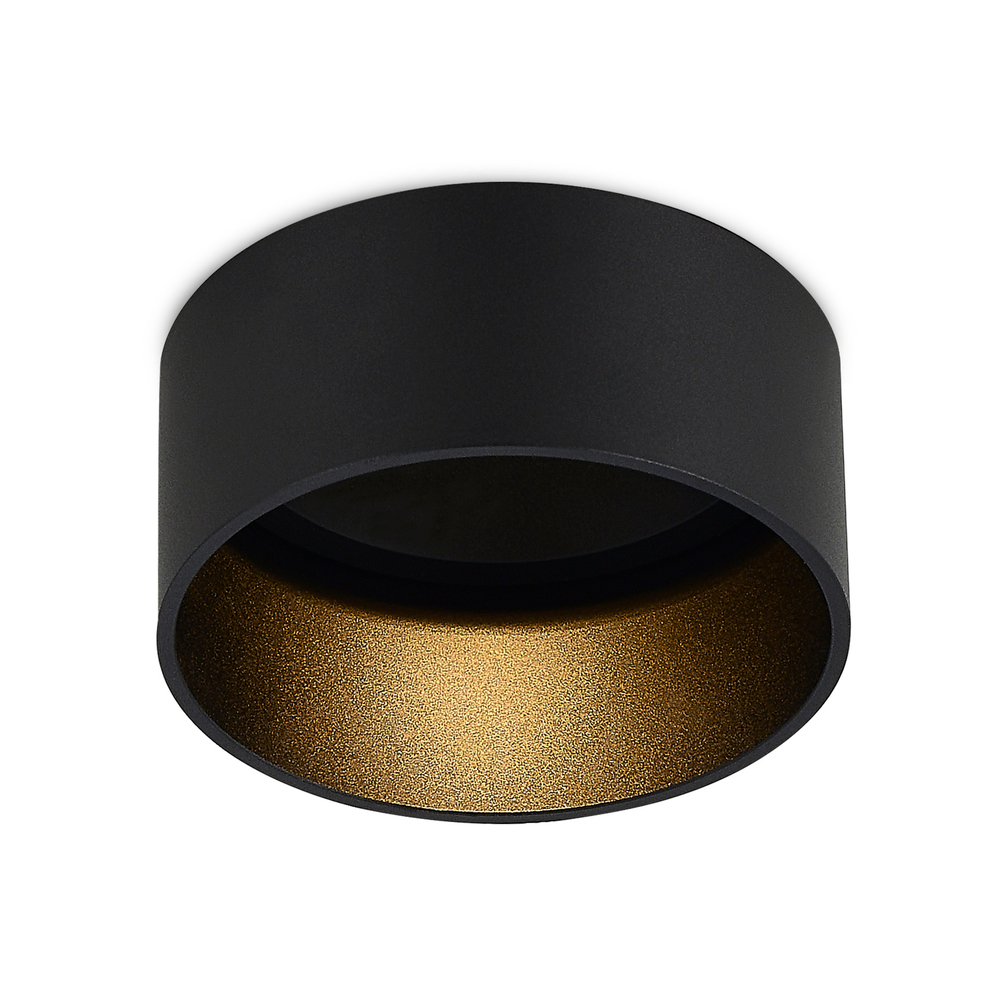 Светильник встраиваемый MUNICH под лампу GU10,  цвет черный,  D82xH57, 2мм,  IP20
