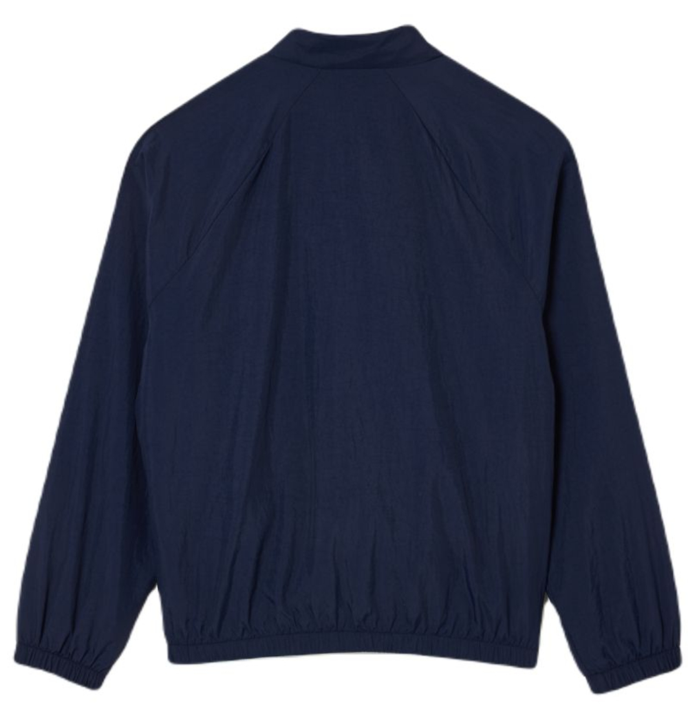 Детская теннисная толстовка Lacoste Recycled Fiber Colourblock Zipped - navy blue/white/bordeuax/blue