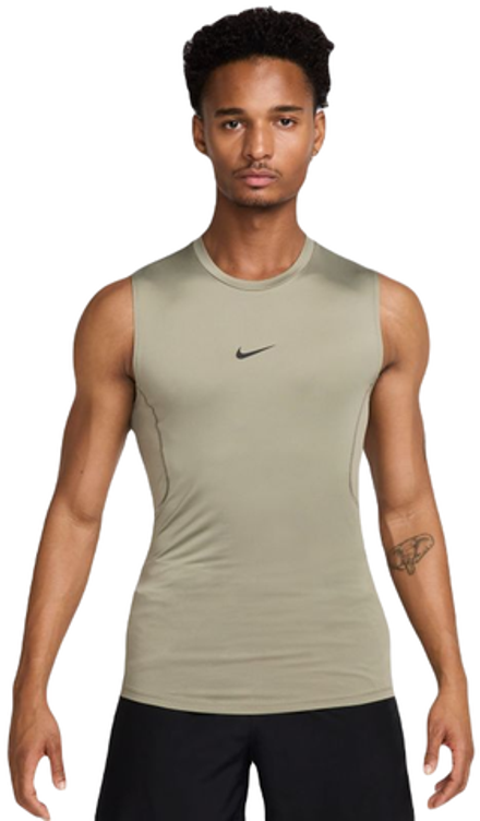 Термобелье Nike Pro Dri-Fit Tight Sleeveless Fitness - light army/black