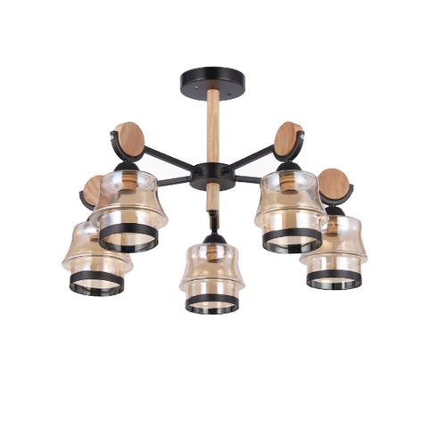 Потолочная люстра Mirastyle WX-8008/5 BK+BWD