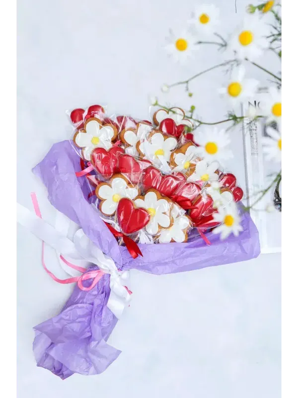 Букет имбирных пряников, 21 шт.