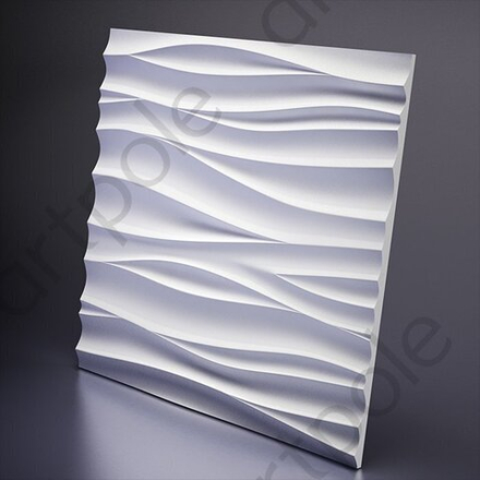 Гипсовые 3D панели Artpole SILK + LED - 5.7 - SILK 1 - 25 - 13