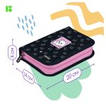 Пенал 1 отделение, 200*140*40 Berlingo "Kitty", дополнительная откидная секция, полиэстер