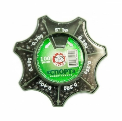 Набор грузов для рыбалки дробин разрезных СПОРТ"