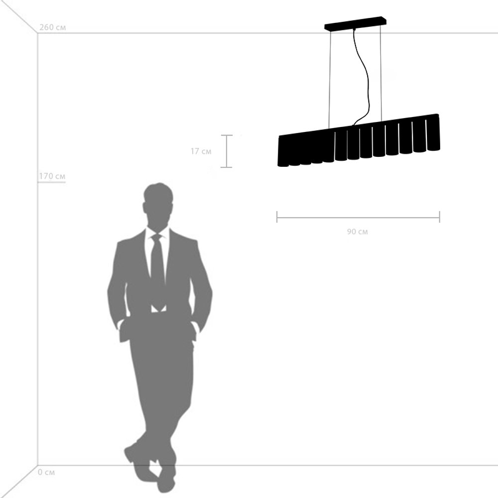 718133 Люстра ROMA 13х28W GU10 (led) ШАМПАНЬ