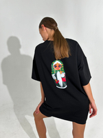 Футболка женская молочная оверсайз хлопок