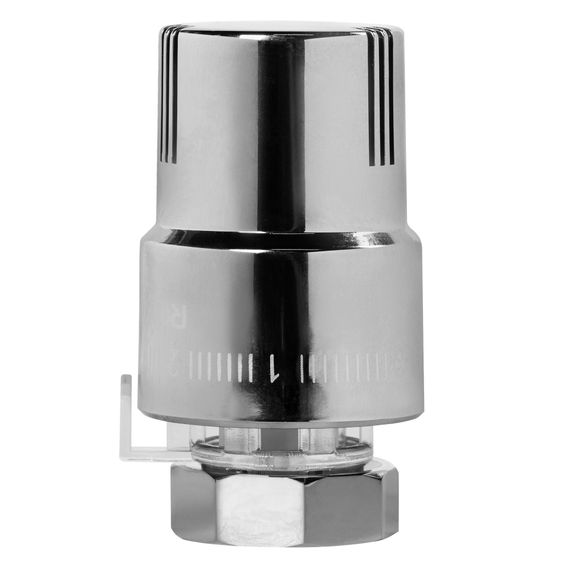 Термоголовка жидкостная Royal Thermo Design М30х1,5 (хром) купить в Москве и Московской области по низкой цене с доставкой по России — (1) Термоголовка жидкостная Royal Thermo Design М30х1,5 (хром) — (1)