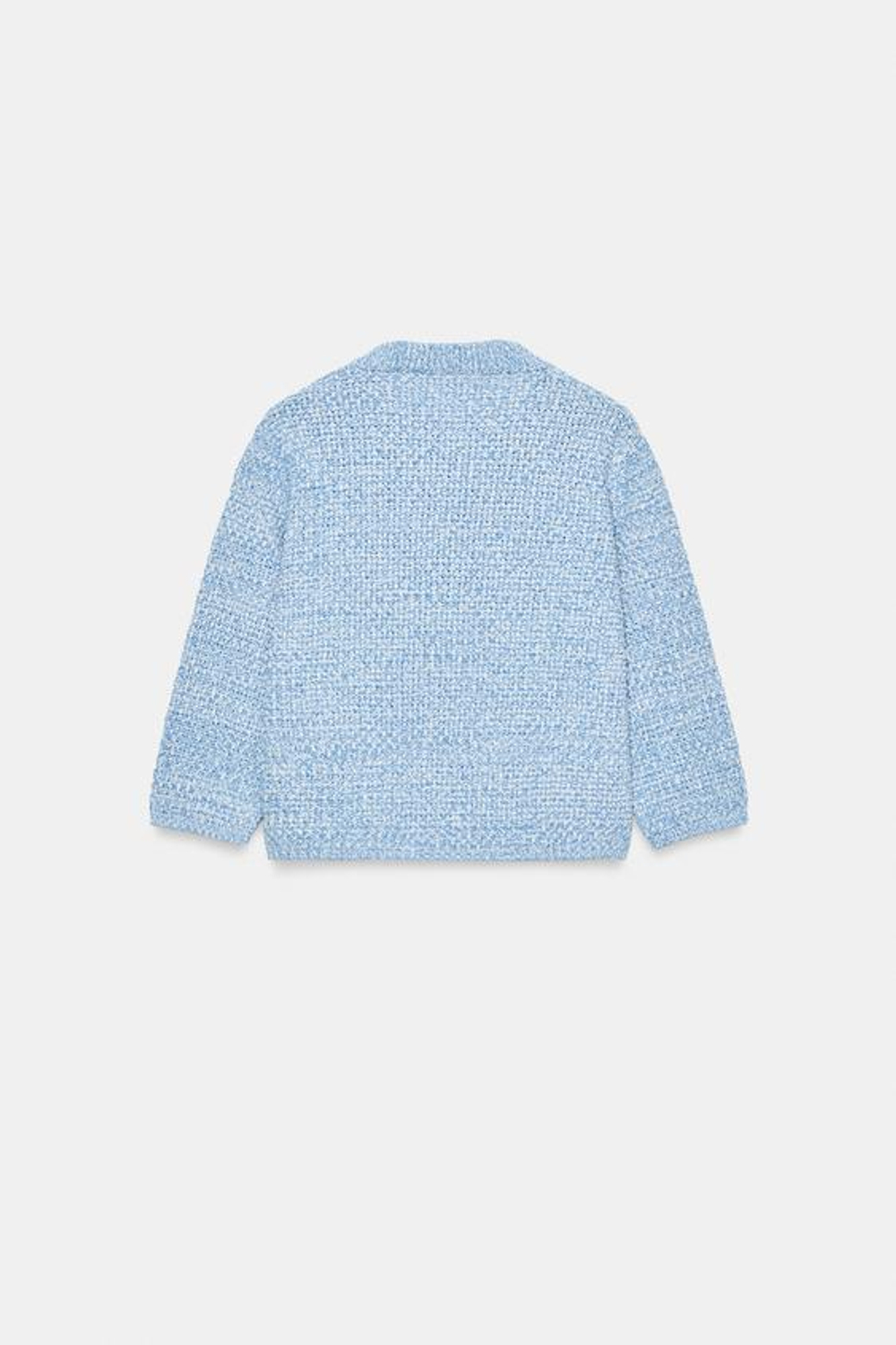 ZARA КАРДИГАН С РУКАВОМ 3/4, НЕБЕСНО-ГОЛУБОЙ