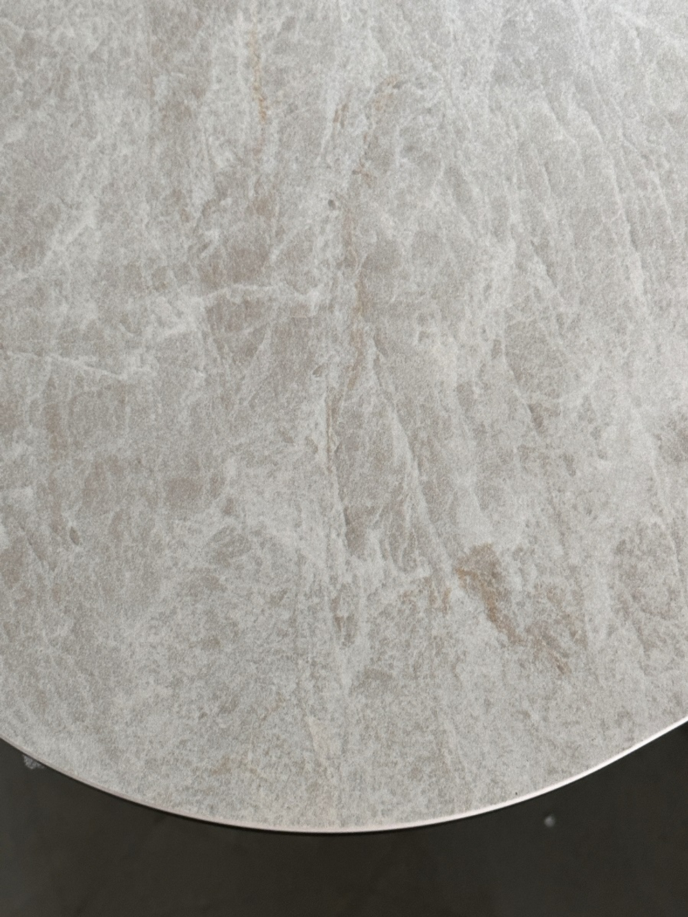 Стол ASTRID 200 TL-102 Бежевый мрамор, испанская керамика / Темно-серый каркас, ®DISAUR