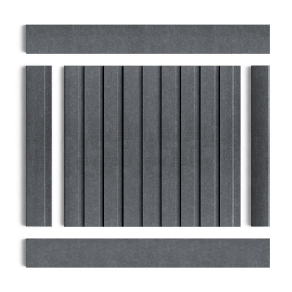 Стеновая панель HiWood декорированная, 270x12 см