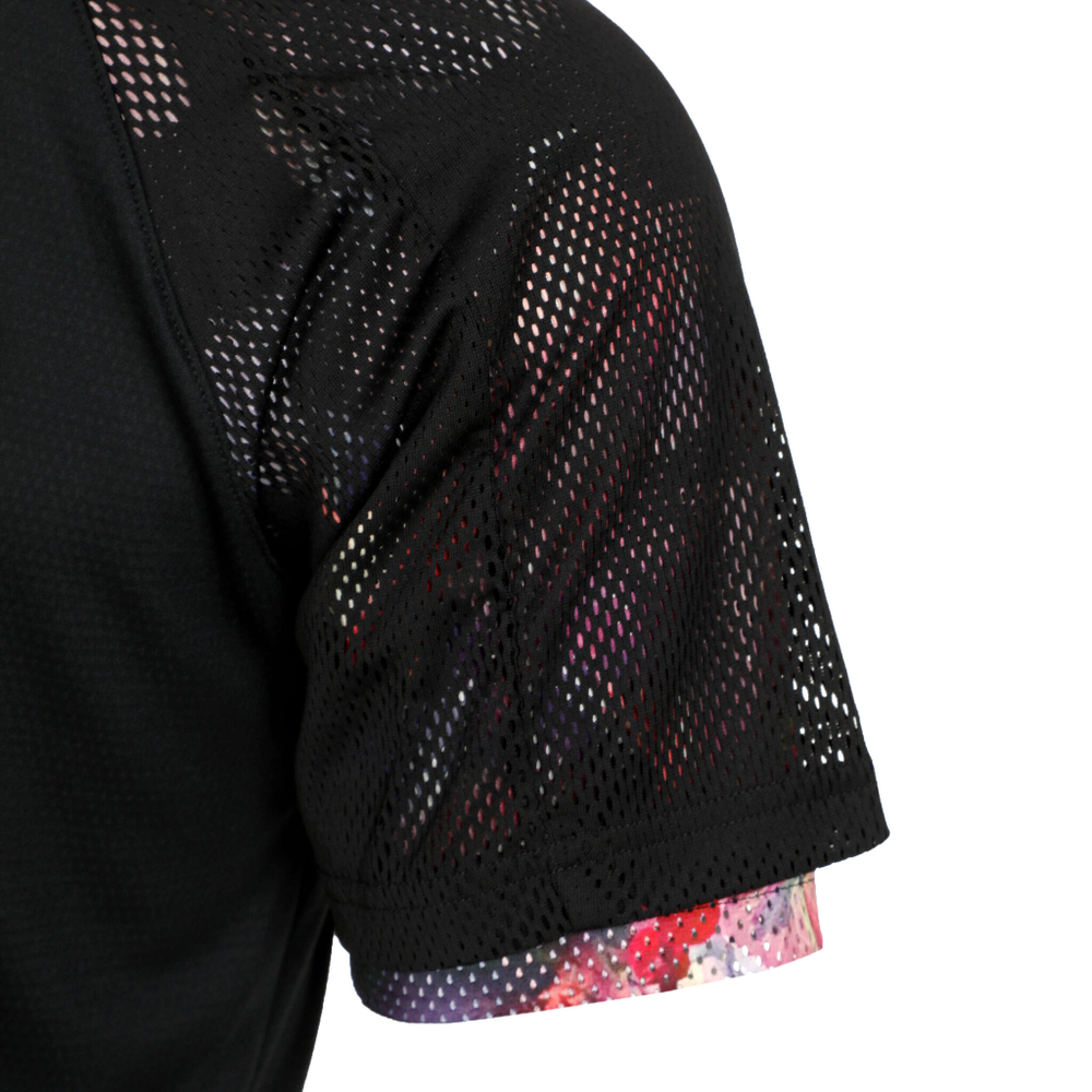 Мужское теннисное поло adidas Melbourne Ergo HEAT.RDY Raglan T-Shirt Men - Black, Multicoloured