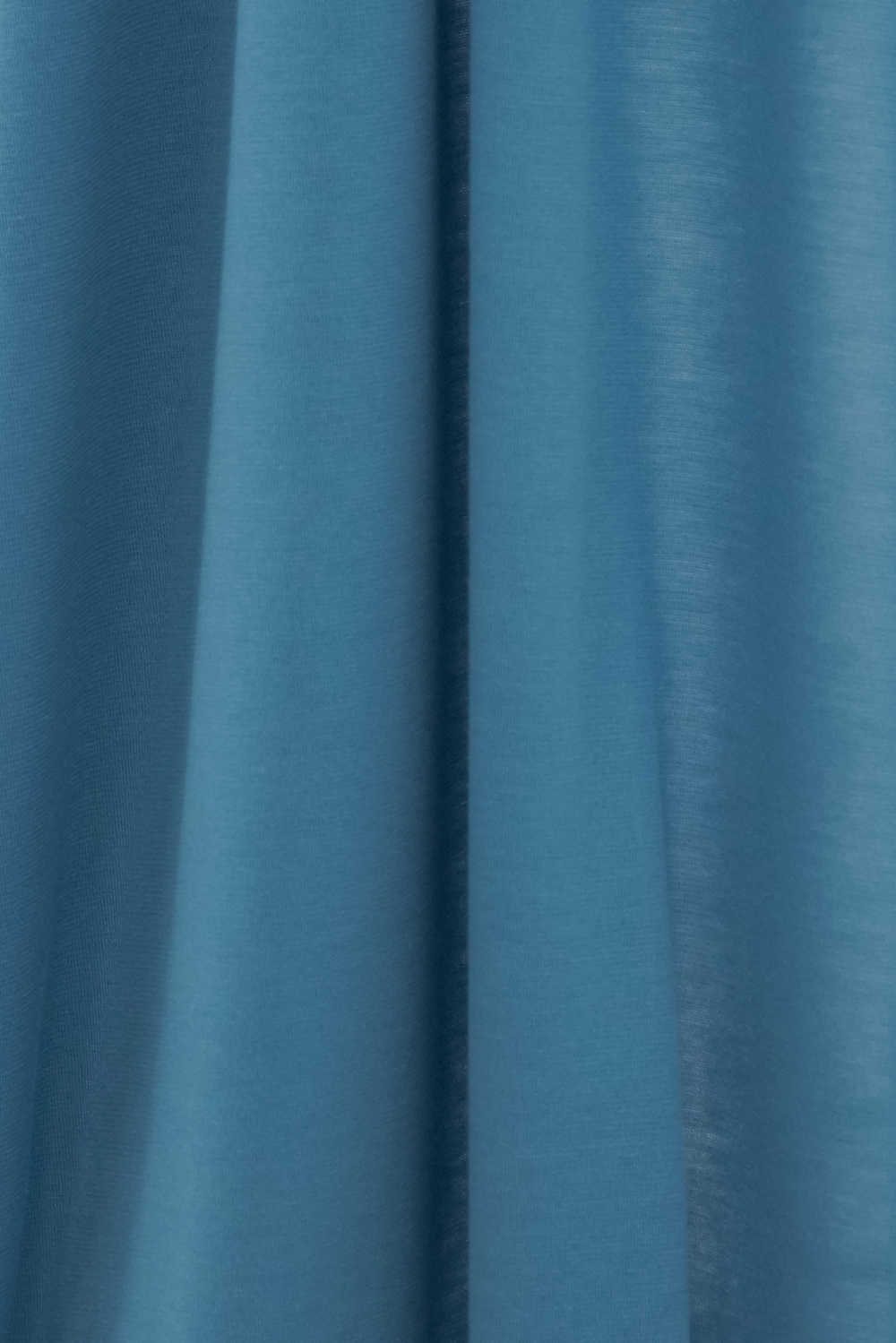 Тонкий хлопковый трикотаж пыльно-голубого цвета (124 г/м2)