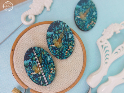 Магнит для игл "Лес. Фазан" У. Морриса