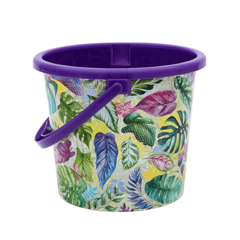 Ведро пластиковое 5л. "Оранжерея. Тиснение"