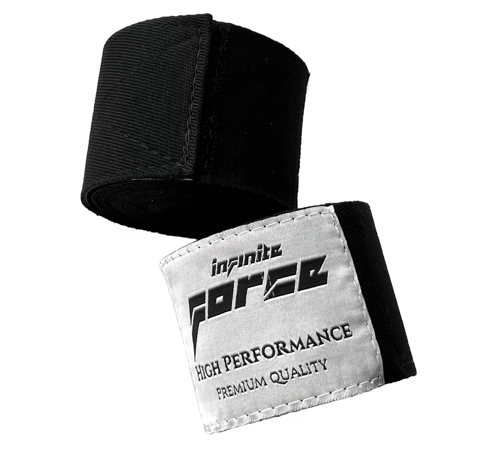 Бинты для бокса Infinite Force Premium Performance Black White  5 метра