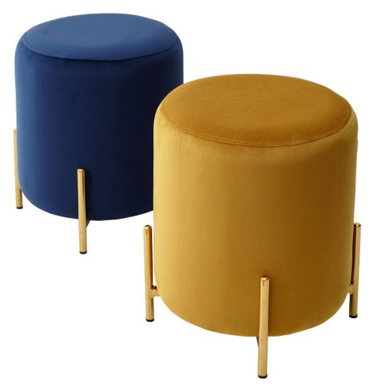 Пуф для гостиной RICE BLUVEL-68 YELLOW / GOLD