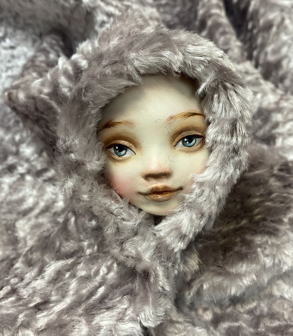 Ткань вискоза - мех для игрушек (Италия) вискоза/хлопок цена за отрез 33х45см