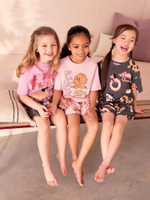 Пижама для девочки Next 855-827, 3 шт., Темно-серый, Розовый