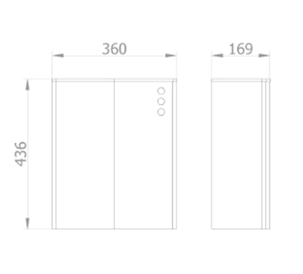 Контейнер для мусора настенный без крышки 23 л. нерж. сталь EVO 14078.EVO.PG золото