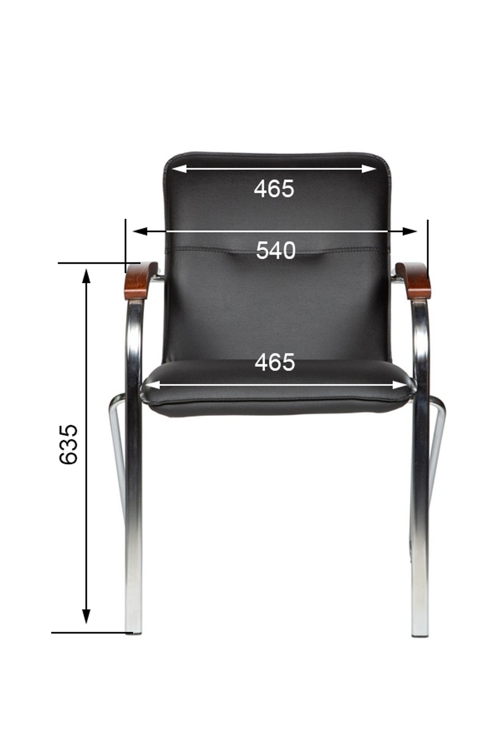 Стул для посетителей Самба хром