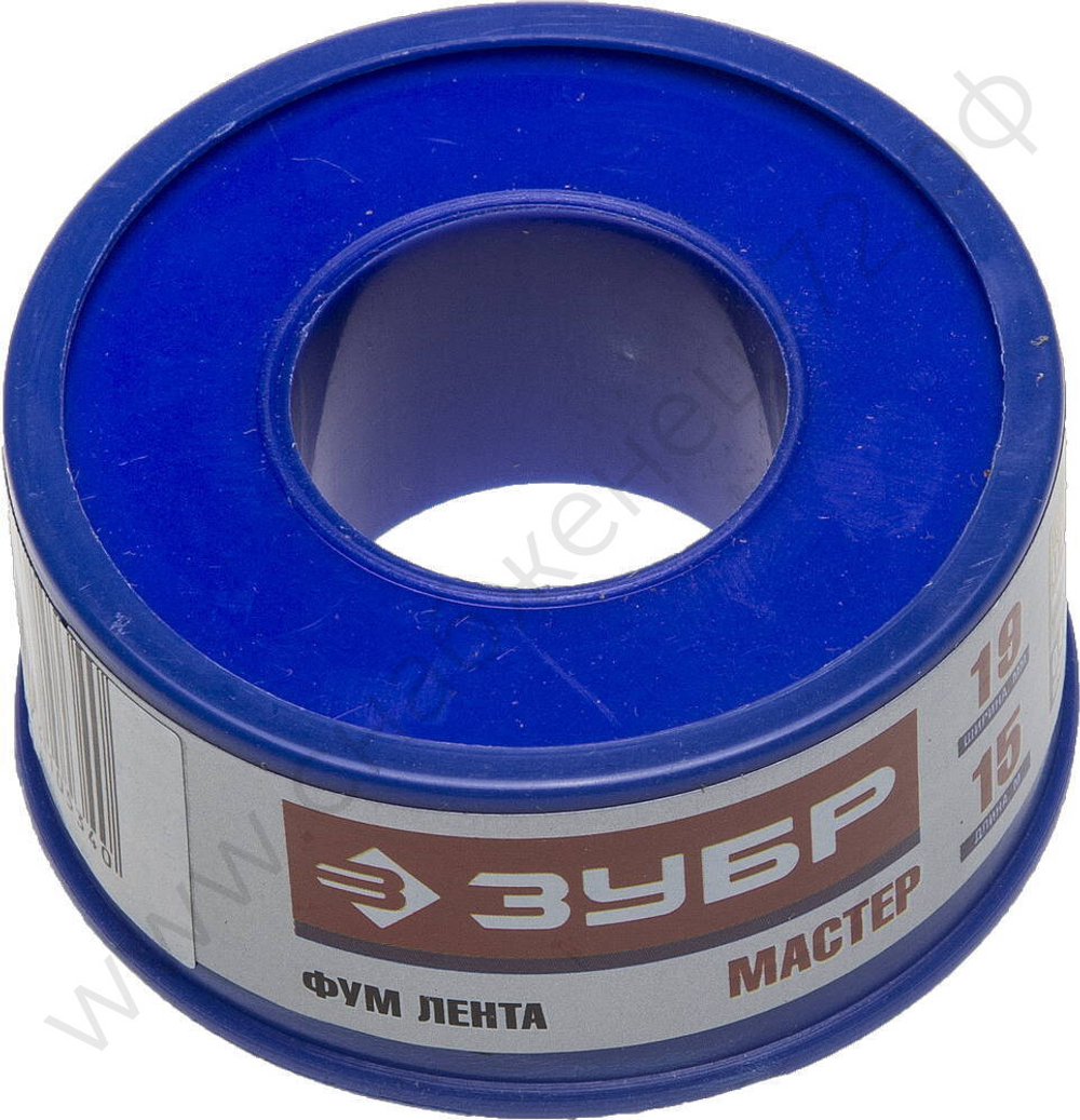 ЗУБР 0,1 мм х 19 мм х15 м, 0,40 г/см3, Фум лента (12373-19-040)
