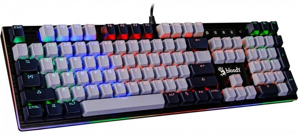 Клавиатура A4Tech Bloody B828N серый