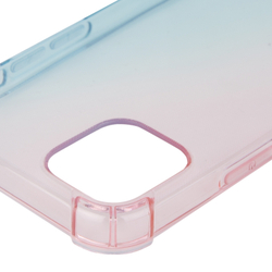 Чехол ROSCO для Apple iPhone 12 mini оптом (арт. IP12MINI-HARD-TPU-PINK-BLUE)