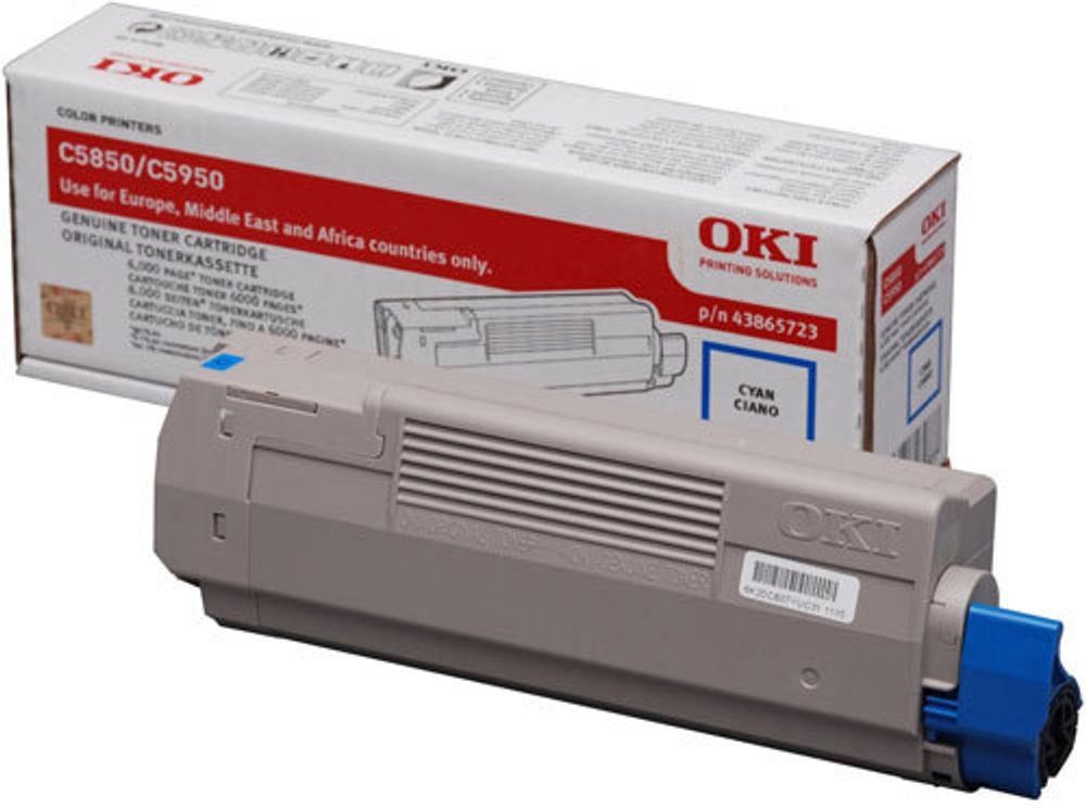 Тонер-картридж Oki C5850/5950/MC560 6K (cyan)