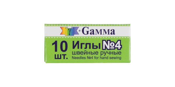 Иглы ручные №4, 10 шт, Gamma NIR-04