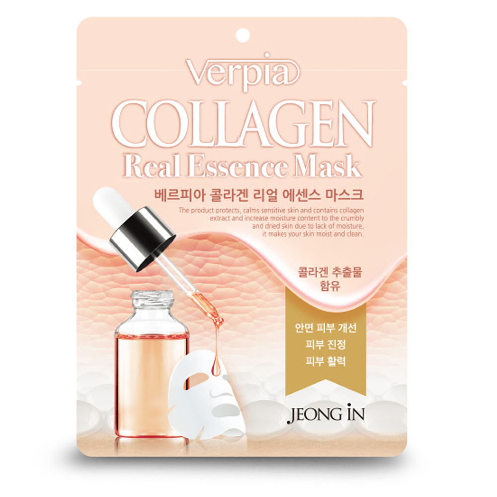 Тканевая маска для лица с коллагеном Real Essence Mask Collagen Verpia Juno 20 мл
