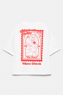 PULL&BEAR Футболка Donald Duck, цвет льда