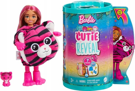 Кукла Barbie Cutie Reveal Chelsea Jungle Tiger Барби в костюме тигра HKR15