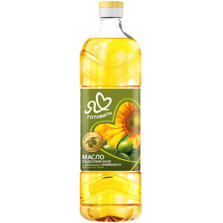 Масло подсолнечное с доб.оливкового Я люблю готовить 800 мл.