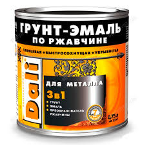Грунт эмаль по ржавчине 3в1 DALI водная синь RAL 5021 0,75кг Рогнеда