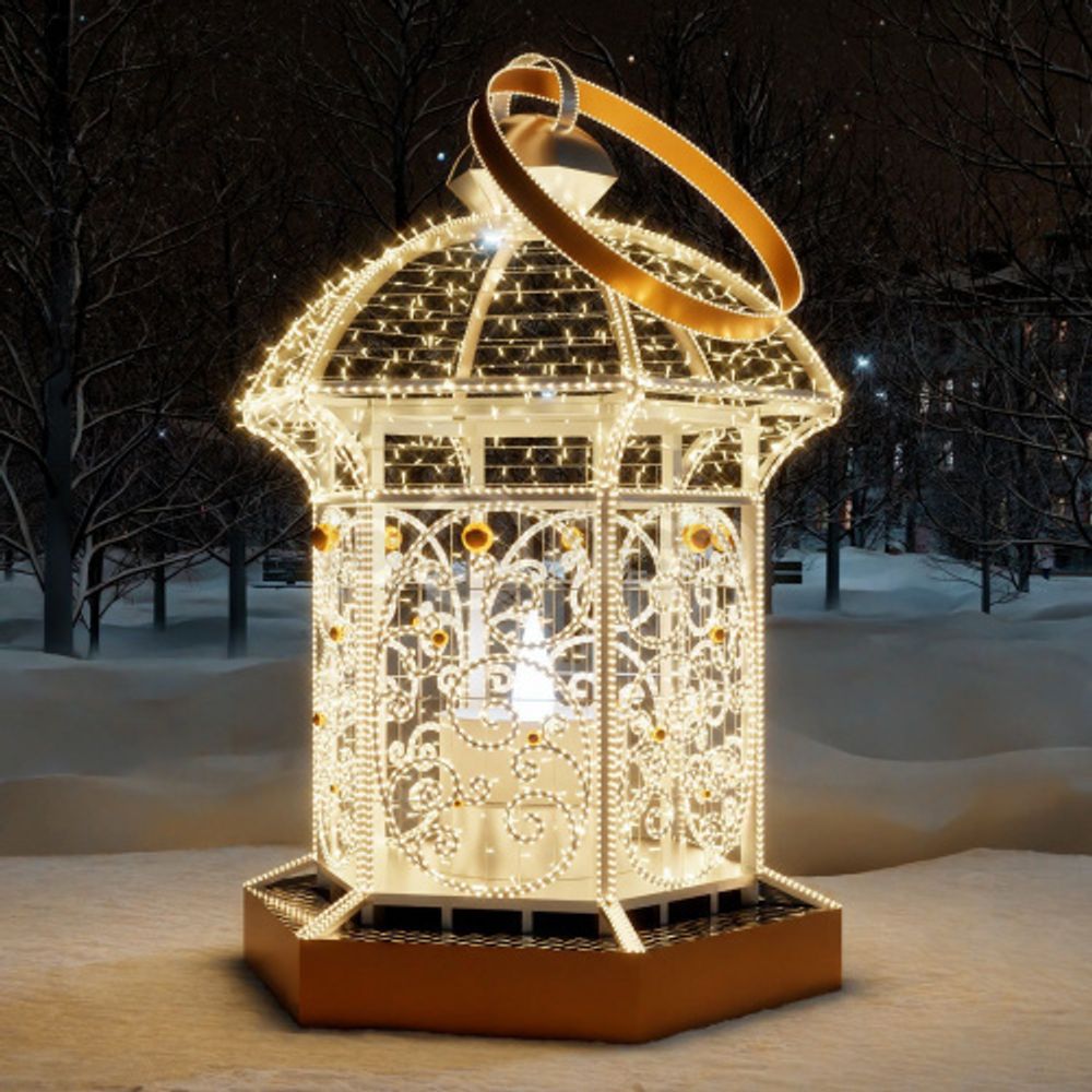 Светодиодная конструкция "Фонарь" Теплый свет