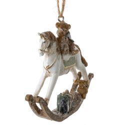 GAEM Фигурка декоративная подвесная "Лошадка-качалка", L8,5 W1,5 H7,5 см