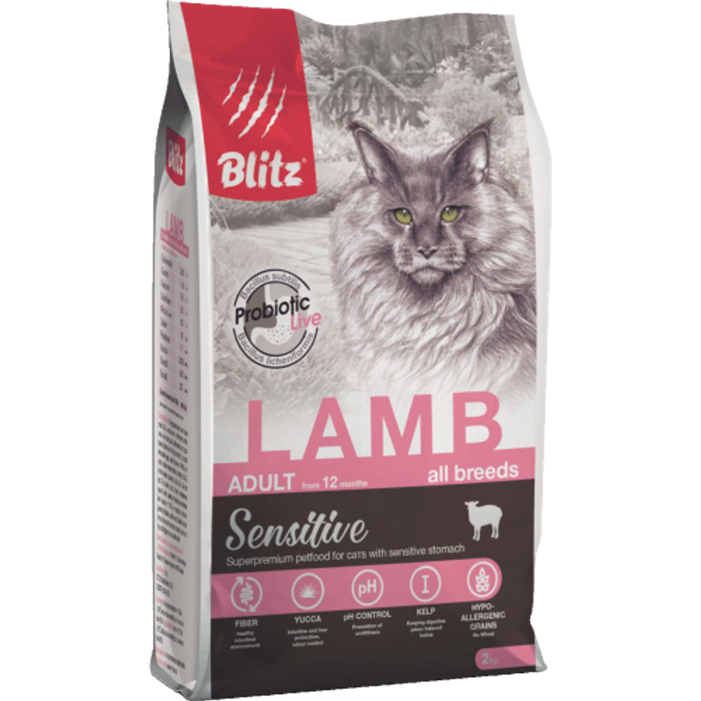 Blitz Sensitive Lamb Adult Cats All Breeds