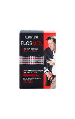 FlosLek Laboratorium FlosMen - восстанавливающий крем для лица с эффектом против морщин /   50  ml  / GTIN 5905043002361