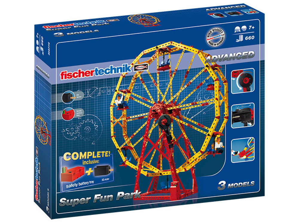 Конструктор Fischertechnik ADVANCED Super Fun Park / Супер Парк Развлечений