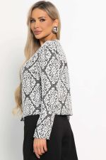 Жакет Парижское вдохновение (черно-белый) Б14928-10М LT Collection