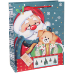 Пакет подарочный «Веселый Дедушка Мороз» 26*32*10 см, микс