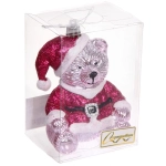 Елочная игрушка «Очаровательный мишка» 7*6*11 см, Розовый