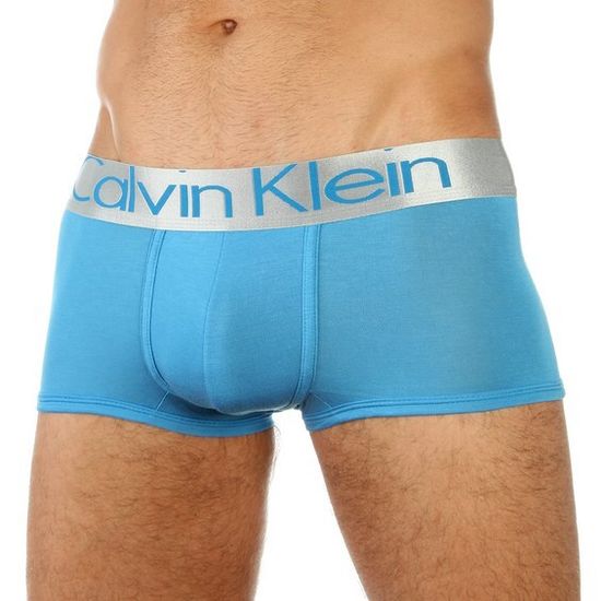 Мужские трусы хипсы голубые  Calvin Klein модал