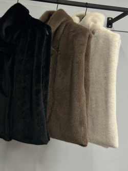 Жилет-манишка норка (черный)